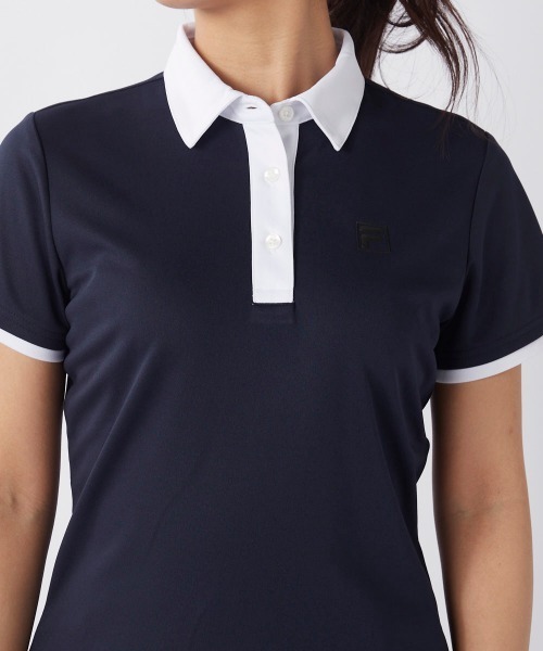 FILA GOLF(フィラゴルフ )の「【FILA GOLF/フィラゴルフ】レディースロゴ半袖シャツ ゴルフ(シャツ/ブラウス・レディース・ホワイト/ブラック/ネイビー・MEDIUM/LARGE/X-LARGE)」の13枚目の写真
