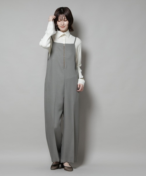 NANO universe（ナノユニバース）の「ツイーディーサロペット（サロペット/オーバーオール・レディース・グレー/チャコール・S/M）」の4枚目の写真