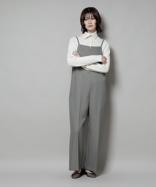 NANO universe（ナノユニバース）の「ツイーディーサロペット（サロペット/オーバーオール・レディース・グレー/チャコール・S/M）」の5枚目の写真