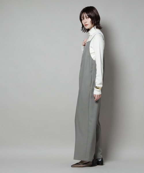 NANO universe（ナノユニバース）の「ツイーディーサロペット（サロペット/オーバーオール・レディース・グレー/チャコール・S/M）」の8枚目の写真