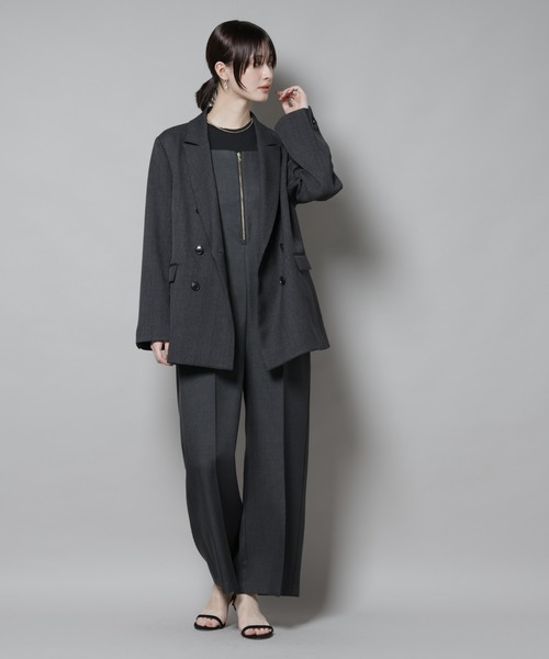 NANO universe（ナノユニバース）の「ツイーディーサロペット（サロペット/オーバーオール・レディース・グレー/チャコール・S/M）」の10枚目の写真