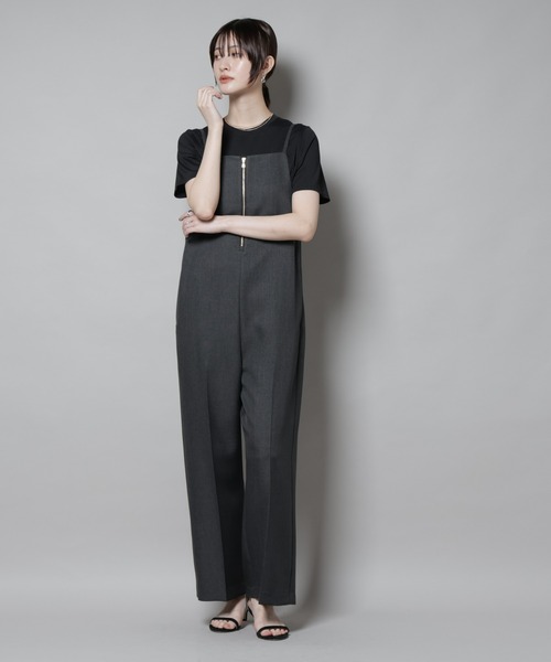 NANO universe（ナノユニバース）の「ツイーディーサロペット（サロペット/オーバーオール・レディース・グレー/チャコール・S/M）」の14枚目の写真