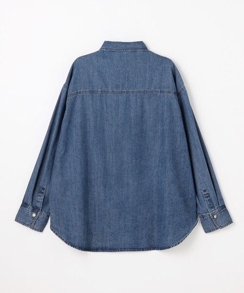 ANY(エニィ)の「オーバーデニムシャツ(シャツ/ブラウス・レディース・ダルブルー系/グレー系・X-LARGE)」の20枚目の写真