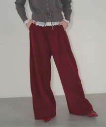 タックワイドコーデュロイパンツ / Tuck Wide Corduroy Pants