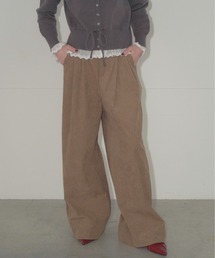 タックワイドコーデュロイパンツ / Tuck Wide Corduroy Pants