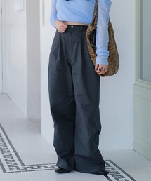 Kastane（カスタネ）の「【YAMADA企画/WEB限定/2サイズ展開】スーパーハイデザインタックパンツ（スラックス・レディース）」