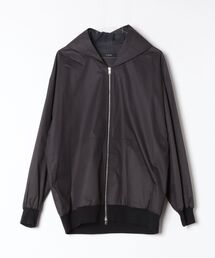 COMPACT TWILL OPEN HOODIE