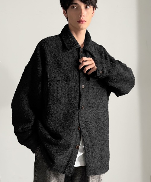 Classical Origin（クラシカルオリジン）の「「2WAYコーデ可能。」ブークレ―素材CPOジャケット／Boucle CPO Jacket（ブルゾン・メンズ・ブラック/ブラウン・SMALL/MEDIUM/LARGE）」の12枚目の写真