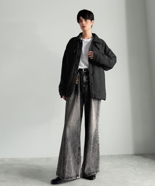 セール】「2WAYコーデ可能。」ブークレ―素材CPOジャケット／Boucle CPO