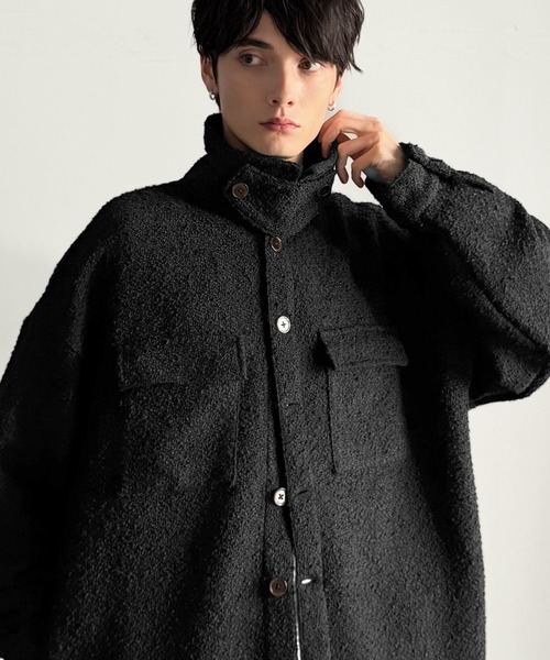 Classical Origin（クラシカルオリジン）の「「2WAYコーデ可能。」ブークレ―素材CPOジャケット／Boucle CPO Jacket（ブルゾン・メンズ・ブラック/ブラウン・SMALL/MEDIUM/LARGE）」の10枚目の写真