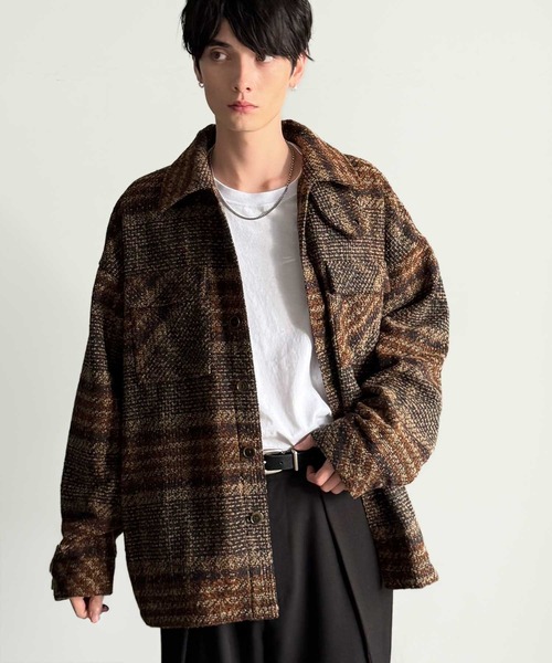 セール】「2WAYコーデ可能。」ブークレ―素材CPOジャケット／Boucle CPO