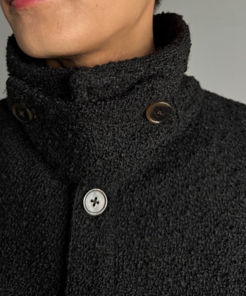 Classical Origin（クラシカルオリジン）の「「2WAYコーデ可能。」ブークレ―素材CPOジャケット／Boucle CPO Jacket（ブルゾン・メンズ・ブラック/ブラウン・SMALL/MEDIUM/LARGE）」の4枚目の写真