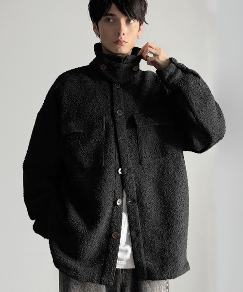 Classical Origin（クラシカルオリジン）の「「2WAYコーデ可能。」ブークレ―素材CPOジャケット／Boucle CPO Jacket（ブルゾン・メンズ・ブラック/ブラウン・SMALL/MEDIUM/LARGE）」の15枚目の写真