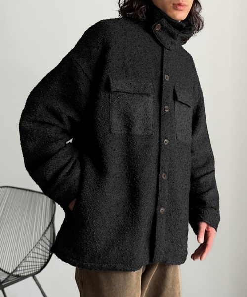 Classical Origin（クラシカルオリジン）の「「2WAYコーデ可能。」ブークレ―素材CPOジャケット／Boucle CPO Jacket（ブルゾン・メンズ・ブラック/ブラウン・SMALL/MEDIUM/LARGE）」の18枚目の写真