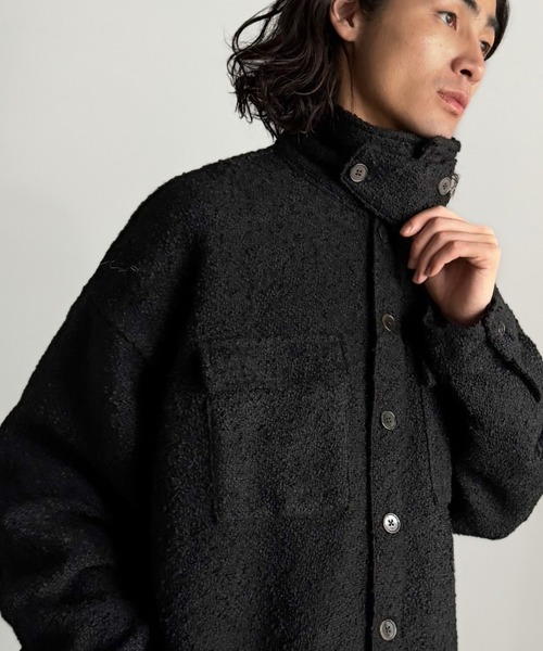 Classical Origin（クラシカルオリジン）の「「2WAYコーデ可能。」ブークレ―素材CPOジャケット／Boucle CPO Jacket（ブルゾン・メンズ・ブラック/ブラウン・SMALL/MEDIUM/LARGE）」の16枚目の写真