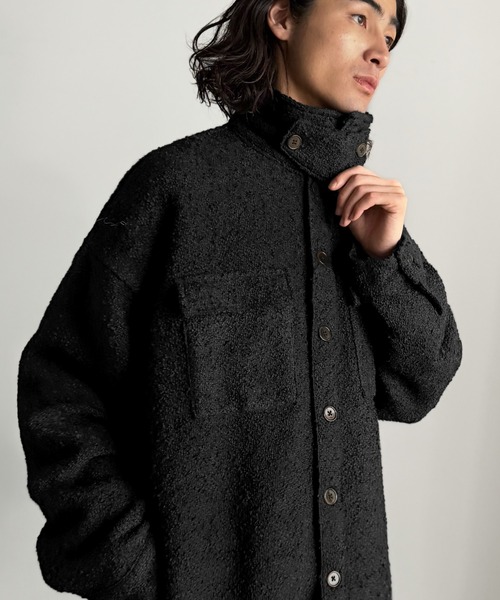 セール】「2WAYコーデ可能。」ブークレ―素材CPOジャケット／Boucle CPO
