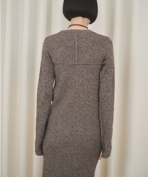 AIC.(エーアイシー)の「ビスチェデザインミックスニットロングワンピース(ワンピース・レディース・グレー/ブラウン・FREE)」の20枚目の写真