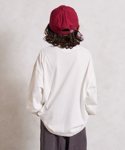 PAIRMANON STREET(ペアマノンストリート)の「【綿100%】無地 アソート 長袖 Tシャツ【PAIRMANON STREET】(Tシャツ/カットソー・キッズ・レッド/レッド系その他/ブラック/ブラック系その他/ベージュ/イエロー/ミント/ネイビー/ホワイト/ホワイト系その他・110/120/130/140/150/160/100/90)」の12枚目の写真