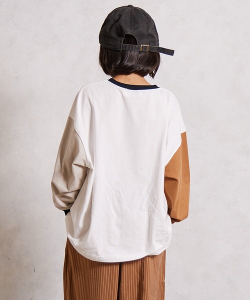 PAIRMANON STREET(ペアマノンストリート)の「【綿100%】無地 アソート 長袖 Tシャツ【PAIRMANON STREET】(Tシャツ/カットソー・キッズ・レッド/レッド系その他/ブラック/ブラック系その他/ベージュ/イエロー/ミント/ネイビー/ホワイト/ホワイト系その他・110/120/130/140/150/160/100/90)」の15枚目の写真