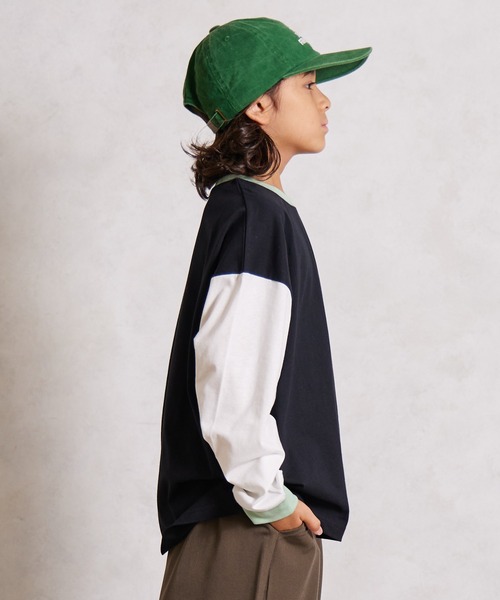 PAIRMANON STREET(ペアマノンストリート)の「【綿100%】無地 アソート 長袖 Tシャツ【PAIRMANON STREET】(Tシャツ/カットソー・キッズ・レッド/レッド系その他/ブラック/ブラック系その他/ベージュ/イエロー/ミント/ネイビー/ホワイト/ホワイト系その他・110/120/130/140/150/160/100/90)」の21枚目の写真