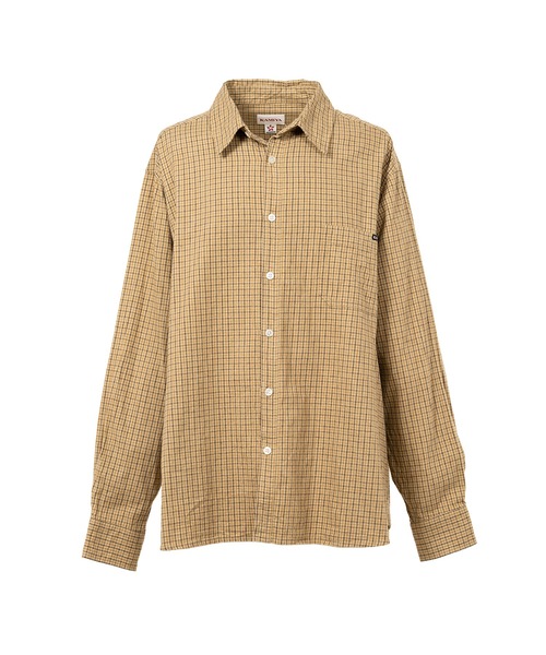KAMIYA(カミヤ)の「Oversized Check Shirt(シャツ/ブラウス・メンズ・ベージュ・M)」の1枚目の写真