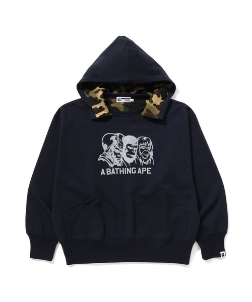 A BATHING APE DOUBLE FACE PULLOVER HOODIE BAPE LEGACY
