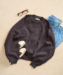 FREAK'S STORE | 限定展開 スウェット ライク ラグラン ショート ニット プルオーバー(ニット/セーター)