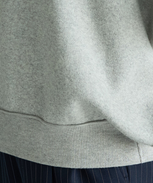 FREAK'S STORE（フリークスストア）の「限定展開　スウェット ライク ラグラン ショート ニット プルオーバー（ニット/セーター・レディース・ネイビー/グリーン/ピンク/ダークブラウン/ライトグレー/レッド/ブラック/ナチュラル・ﾌﾘ-）」の11枚目の写真