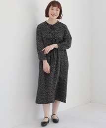 MB mint breeze | 【WEB/一部店舗限定】【LL～6L 大きいサイズ】 小花プリントフロントタックワンピース(ワンピース)