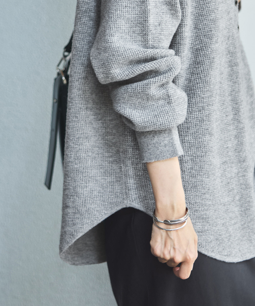 ✨美品✨フレームワーク 2way ウールワッフルヘンリーネック ニット セーター ≪WEB限定追加≫ウールワッフルヘンリーネック（ニット/セーター