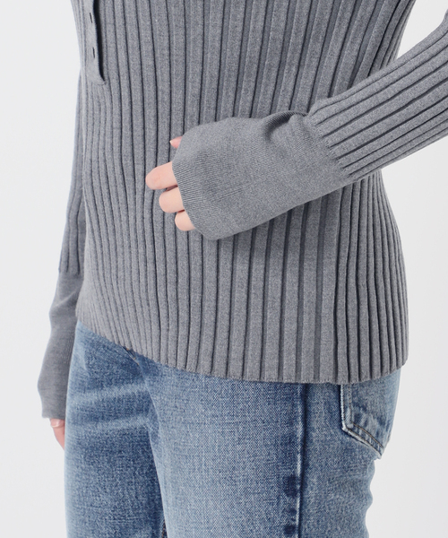 アルページュ ストーリー リブ ヘンリーネック プルオーバー 新品未使用品 セール】リブヘンリーネックプルオーバー（ニット/セーター）｜journal