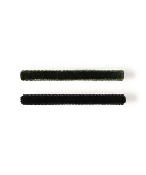 BEAMS BOY（ビームスボーイ）の「【1/15再値下げ】ベロア ヘア クリップ 2セット（バレッタ/ヘアクリップ・レディース・オリーブ/ピンク/ブルー/ベージュ・ONE SIZE）」の3枚目の写真