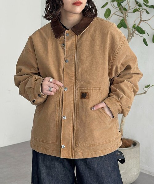 レア！　未使用級　CPCM 襟コーデュロイワークジャケット　アメカジ　カーキー 楽天市場】【SALE／50%OFF】CPCM コーデュロイ襟ワークジャケット