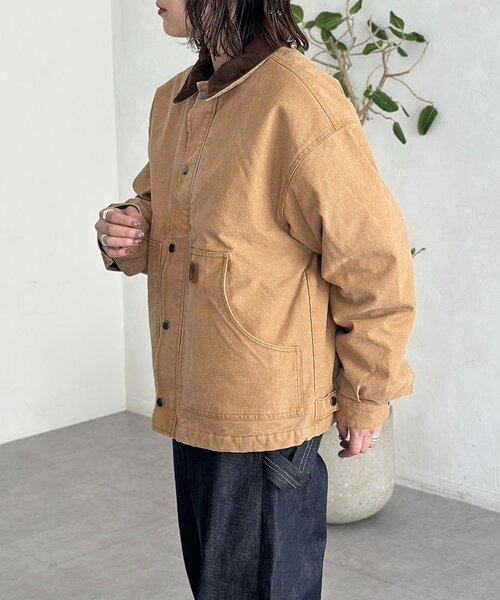 CPCM（シーピーシーエム）の「襟コーデュロイワークジャケット