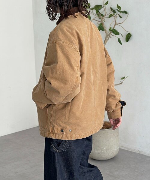 CPCM（シーピーシーエム）の「襟コーデュロイワークジャケット