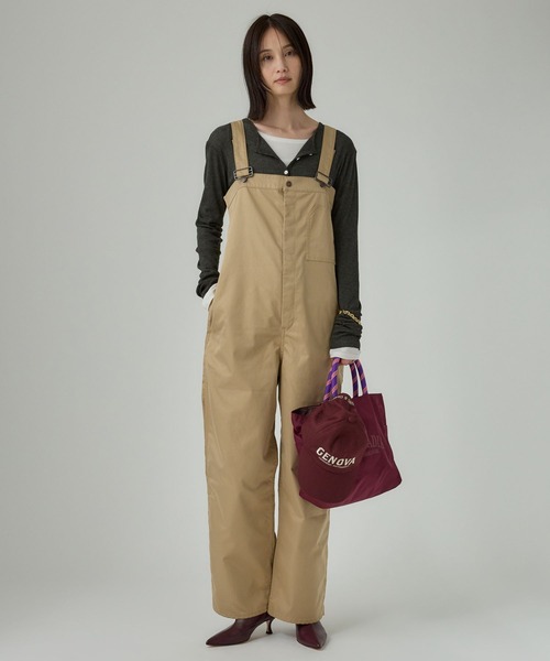 PAYDAY（ペイデイ）の「【PAYDAY】サロペット（サロペット/オーバーオール・レディース・ブラック/ベージュ・フリー）」の16枚目の写真