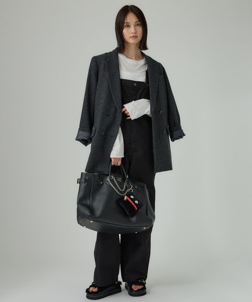 PAYDAY（ペイデイ）の「【PAYDAY】サロペット（サロペット/オーバーオール・レディース・ブラック/ベージュ・フリー）」の7枚目の写真