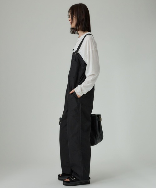 PAYDAY（ペイデイ）の「【PAYDAY】サロペット（サロペット/オーバーオール・レディース・ブラック/ベージュ・フリー）」の4枚目の写真