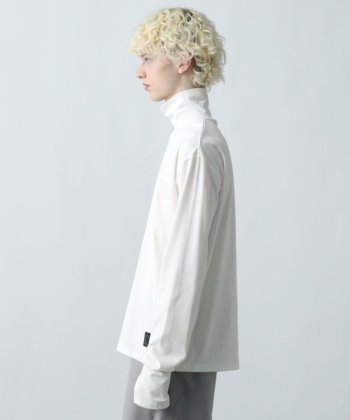 HARE（ハレ）の「レイヤードスリーブハイネックカット(HARE)（Tシャツ/カットソー・メンズ・ホワイト/ネイビー/ブラック/ブルー系その他・FREE）」の17枚目の写真