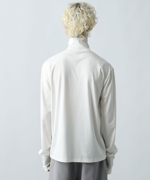 HARE（ハレ）の「レイヤードスリーブハイネックカット(HARE)（Tシャツ/カットソー・メンズ・ホワイト/ネイビー/ブラック/ブルー系その他・FREE）」の18枚目の写真