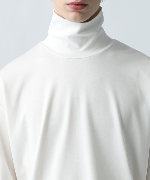 HARE（ハレ）の「レイヤードスリーブハイネックカット(HARE)（Tシャツ/カットソー・メンズ・ホワイト/ネイビー/ブラック/ブルー系その他・FREE）」の19枚目の写真