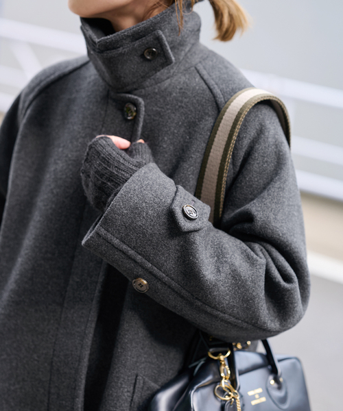 ≪WEB先行 / 追加≫ラムウールMIXシャルムバルカラーコート