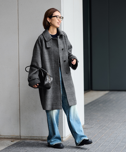 セール】≪WEB先行 / 追加≫ラムウールMIXシャルムバルカラーコート