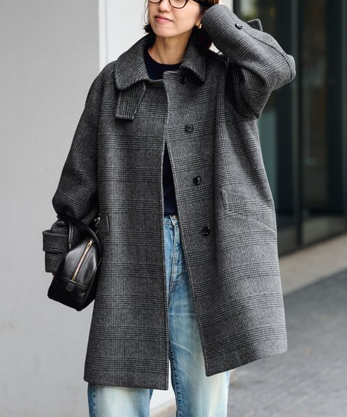 極美品✨フレームワーク　23AW ラムウールMIXシャルムバルカラーコート　38 ≪WEB先行 / 追加≫ラムウールMIXシャルムバルカラーコート（ステン