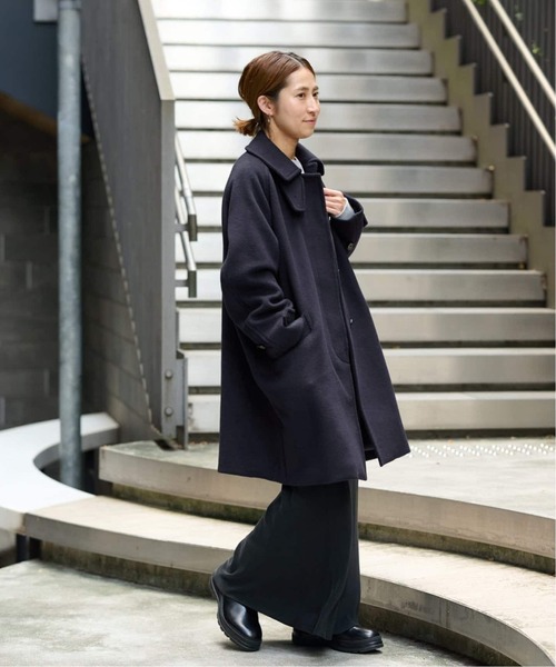 セール】≪WEB先行 / 追加≫ラムウールMIXシャルムバルカラーコート