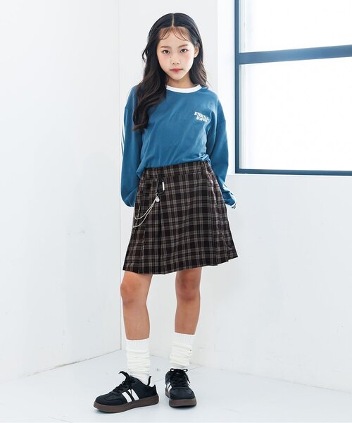 algy(アルジー)の「チェーン付きスカパン(スカート・キッズ・ベージュ/グレー/ブラウン・XX-SMALL/X-SMALL/MEDIUM/SMALL)」の18枚目の写真