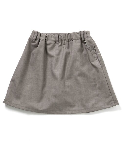 algy(アルジー)の「チェーン付きスカパン(スカート・キッズ・ベージュ/グレー/ブラウン・XX-SMALL/X-SMALL/MEDIUM/SMALL)」の7枚目の写真