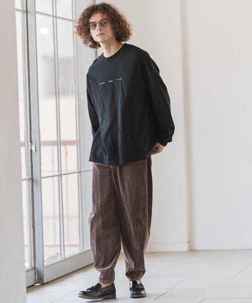 CAMBIO(カンビオ)の「mlt5418- プリントロンT_Bigbang カットソー(2502118MCB)(Tシャツ/カットソー・メンズ・ホワイト/グレー系その他/ブラック・S/M/L/XL)」の8枚目の写真