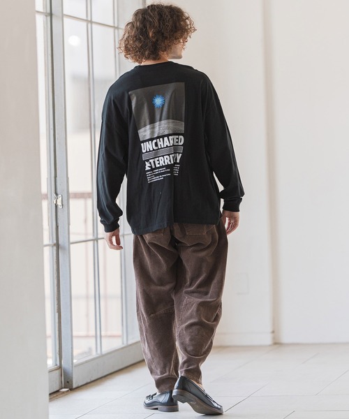 CAMBIO(カンビオ)の「mlt5418- プリントロンT_Bigbang カットソー(2502118MCB)(Tシャツ/カットソー・メンズ・ホワイト/グレー系その他/ブラック・S/M/L/XL)」の9枚目の写真