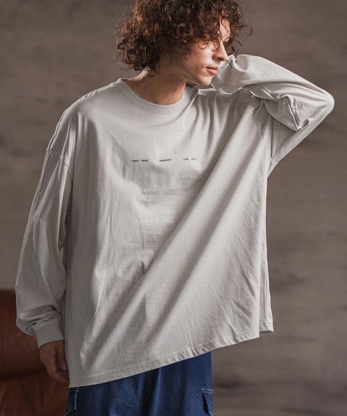 CAMBIO(カンビオ)の「mlt5418- プリントロンT_Bigbang カットソー(2502118MCB)(Tシャツ/カットソー・メンズ・ホワイト/グレー系その他/ブラック・S/M/L/XL)」の10枚目の写真